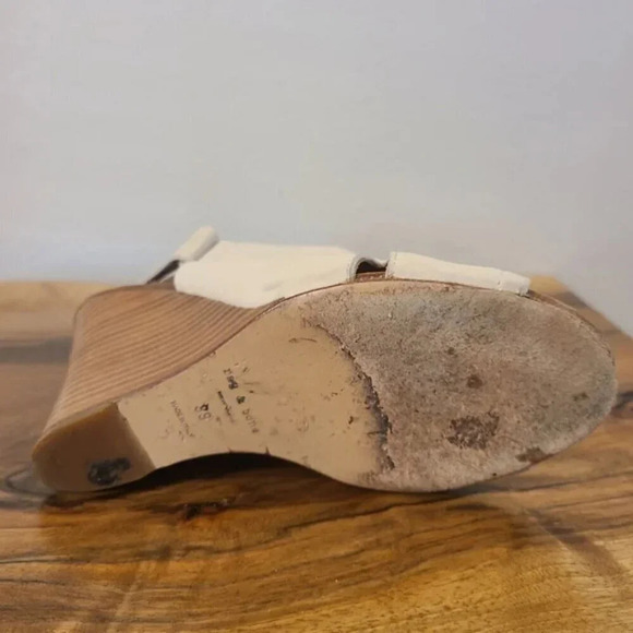 Rag & Bone Wembley Wedge Bone Colored Sandals - Picture 14 of 16